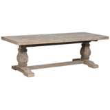 Caleb 94&quot; Wide Distressed Wood Rectangular Dining Table