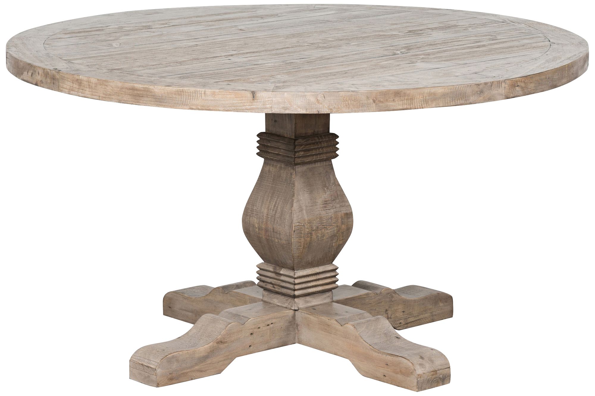 Caleb 55" Wide Reclaimed Desert Wood Round Dining Table