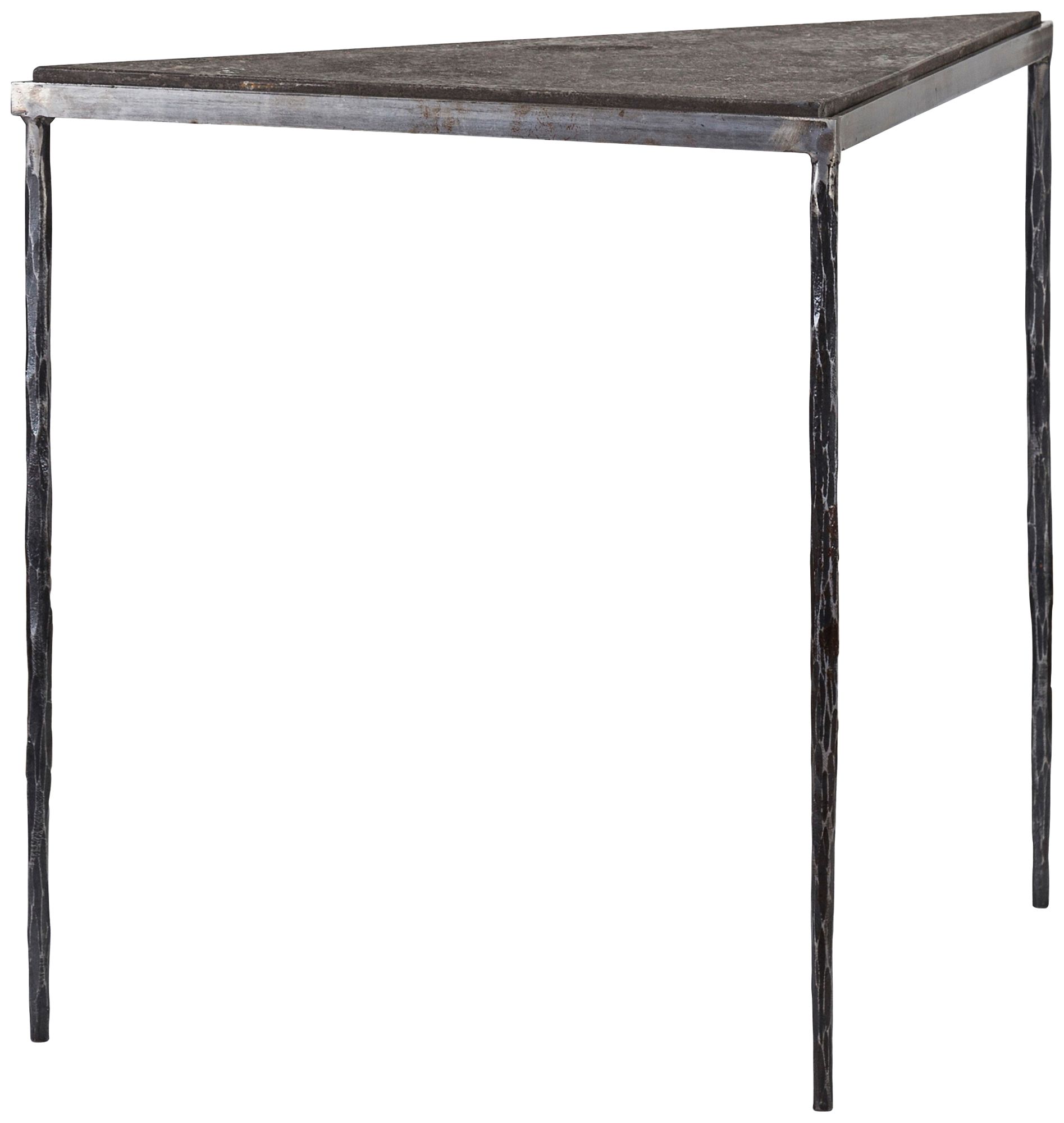 Dani Gray Iron End Table – Modern Metal Accent for Home Decor