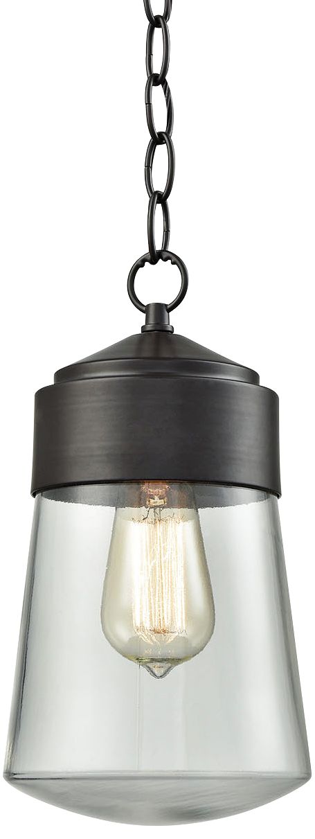 Mullen Gate 12" High Oil Rubbed Bronze Outdoor Hanging Light