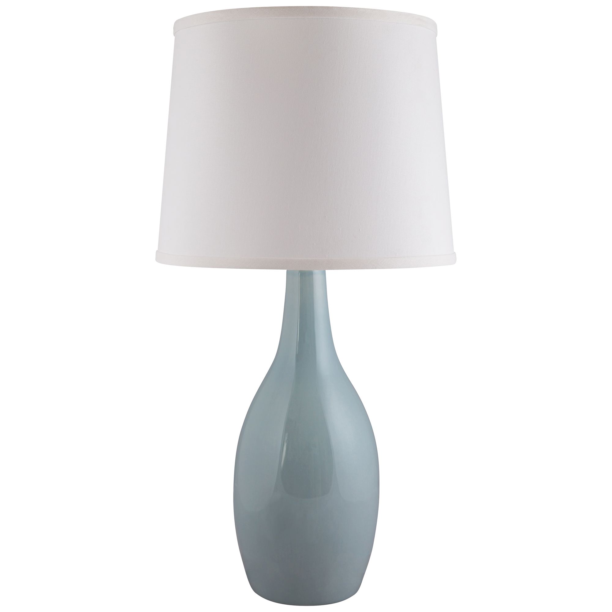 Arby Mist Blue Gloss Droplet Ceramic Table Lamp