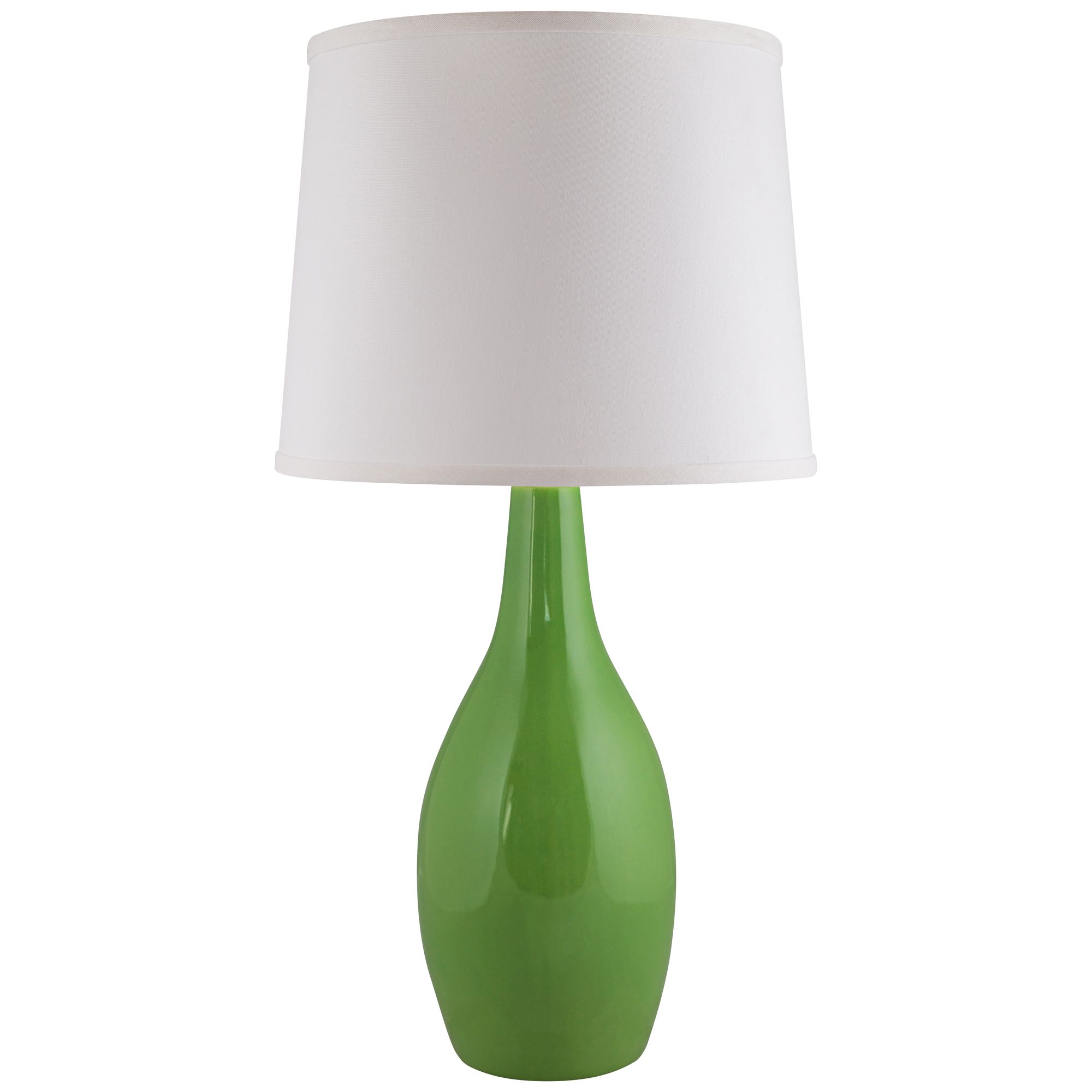 Arby Clover Green Gloss Droplet Ceramic Table Lamp