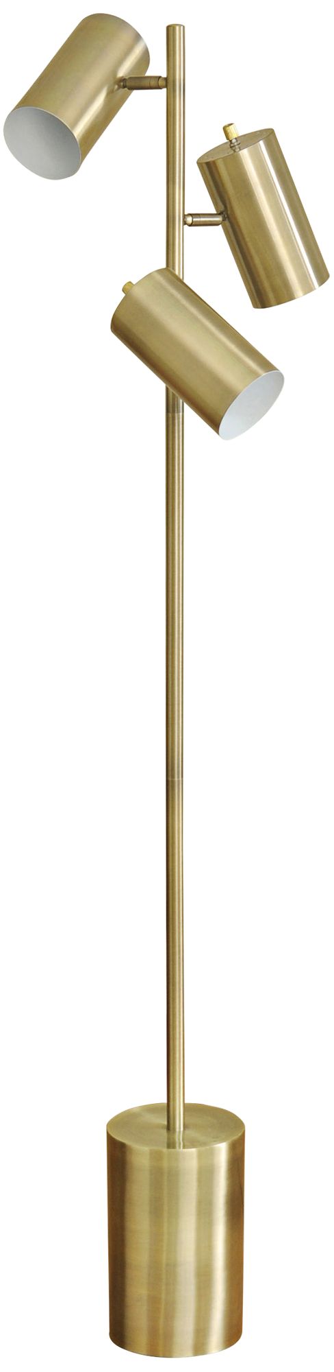 Sophie Antique Brass Adjustable LED Task Floor Lamp 36H15 Lamps Plus