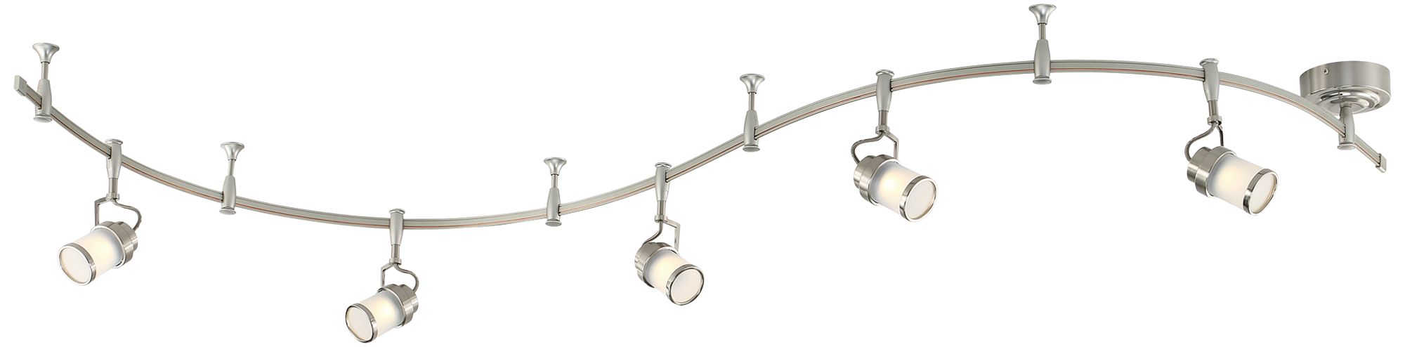 Quoizel Theater 5-Light Brushed Nickel LED Track Light