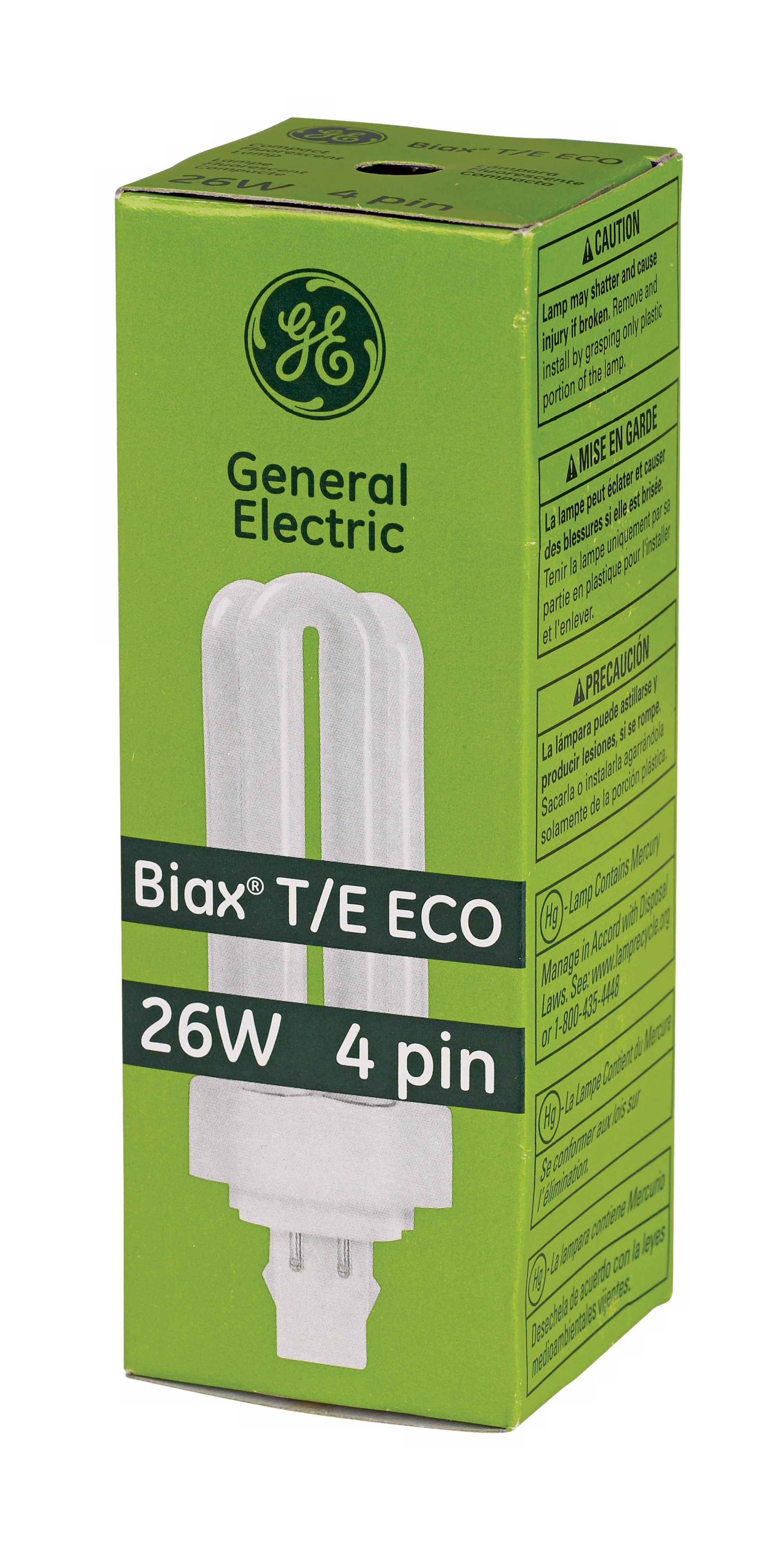GE Biax 26-Watt T/E ECO Triple Tube 4-Pin Light Bulb