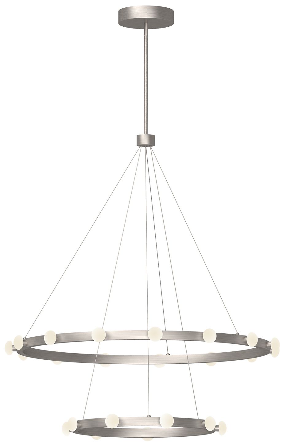 Kuzco Rezz Led 36-in Brushed Nickel Led Chandeliers