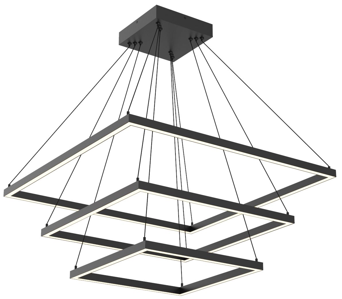 Kuzco Piazza Led 32-in Black Led Chandeliers