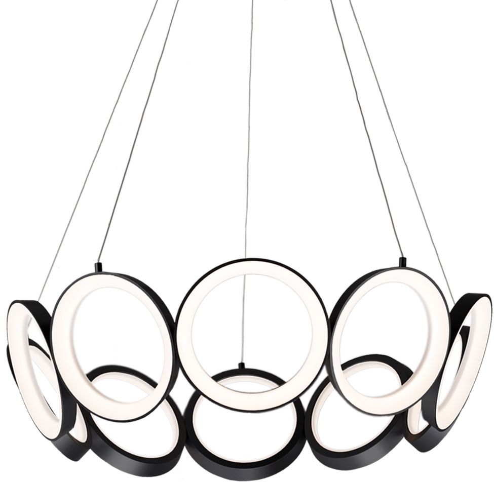 Kuzco Oros Led 29-in Black Led Chandeliers
