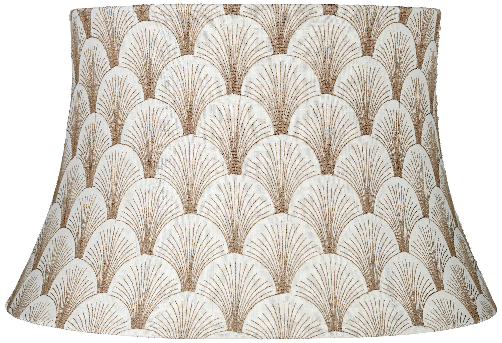 Boden Mocha Round Slant Drum Lamp Shade 12x16x10 (Spider)