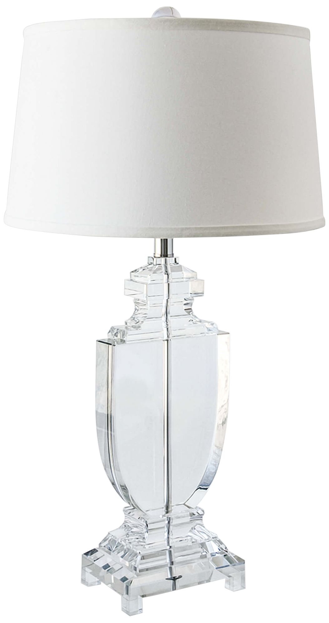 Regina Andrew Carr Crystal Flat Urn Table Lamp