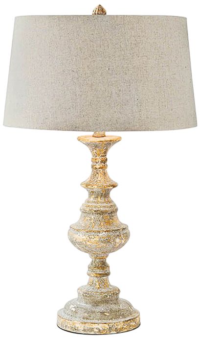 Regina Andrew Gesso Wood Table Lamp