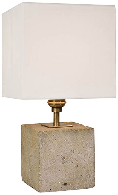 Gareon Concrete Cube 13 1/2"H Accent Table Lamp