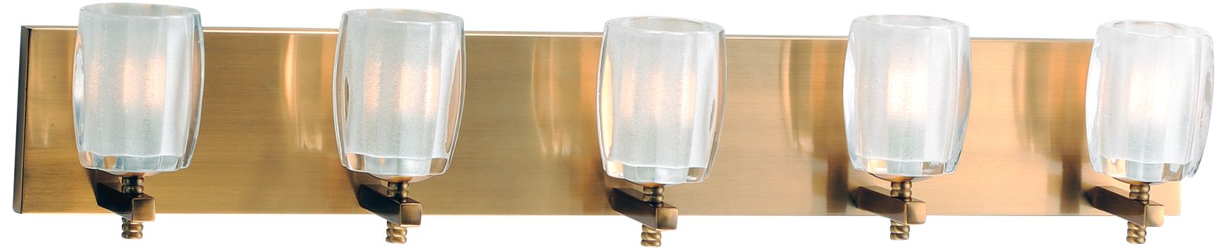 Maxim Bravado 33" Wide Golden Bronze 5-LED Bath Light