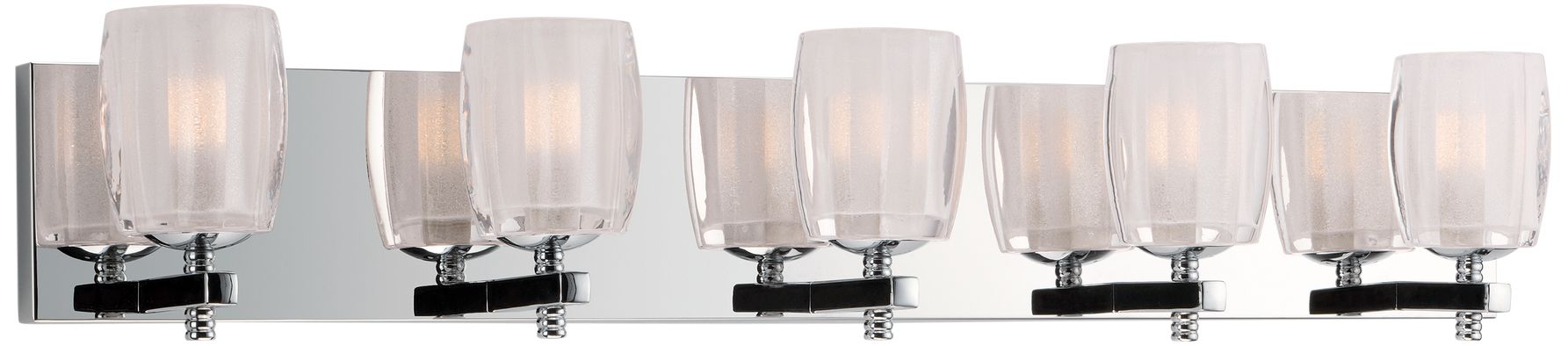 Maxim Bravado 33" Wide Polished Chrome 5-LED Bath Light