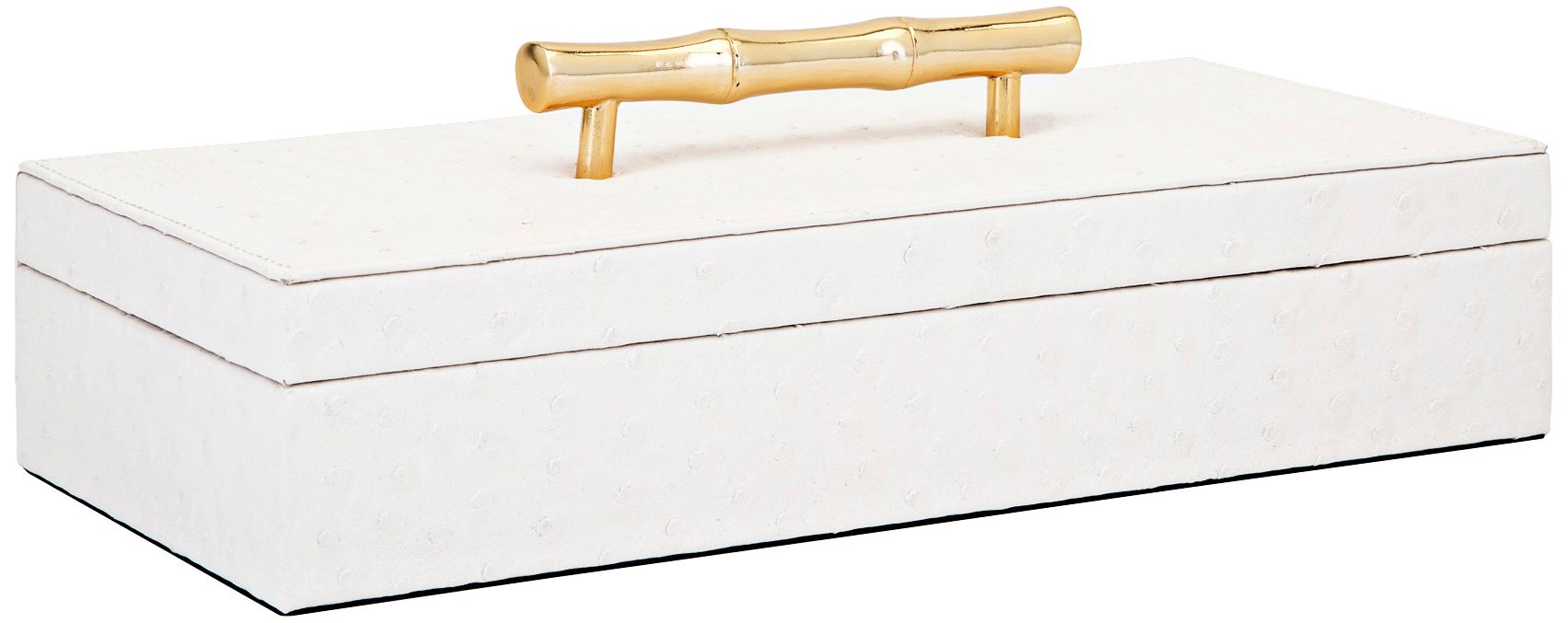 Mani White Decorative Lidded Box