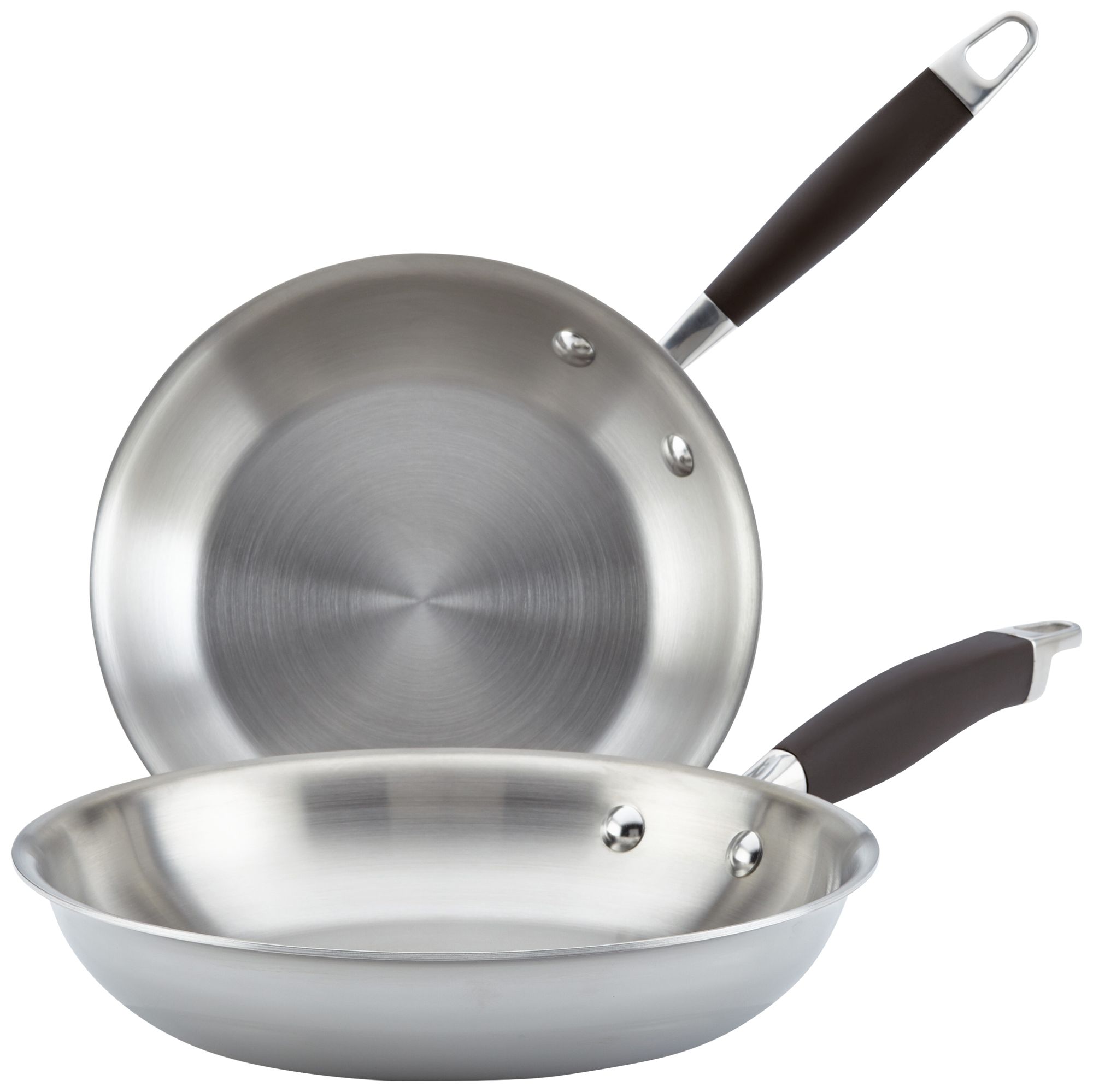 Tri-Ply Onyx Stainless Steel Twin Pack French Skillet Set