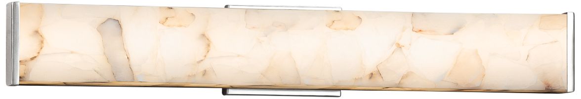 Alabaster Rocks! Latitude 28 1/2" Wide Chrome LED Bath Light