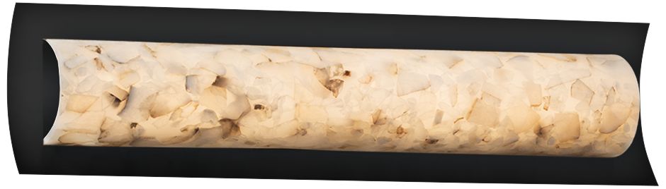Alabaster Rocks! Lineate 21 1/2" Wide Black LED Bath Light