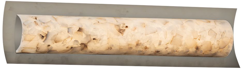 Alabaster Rocks! Lineate 21 1/2" Wide Nickel LED Bath Light