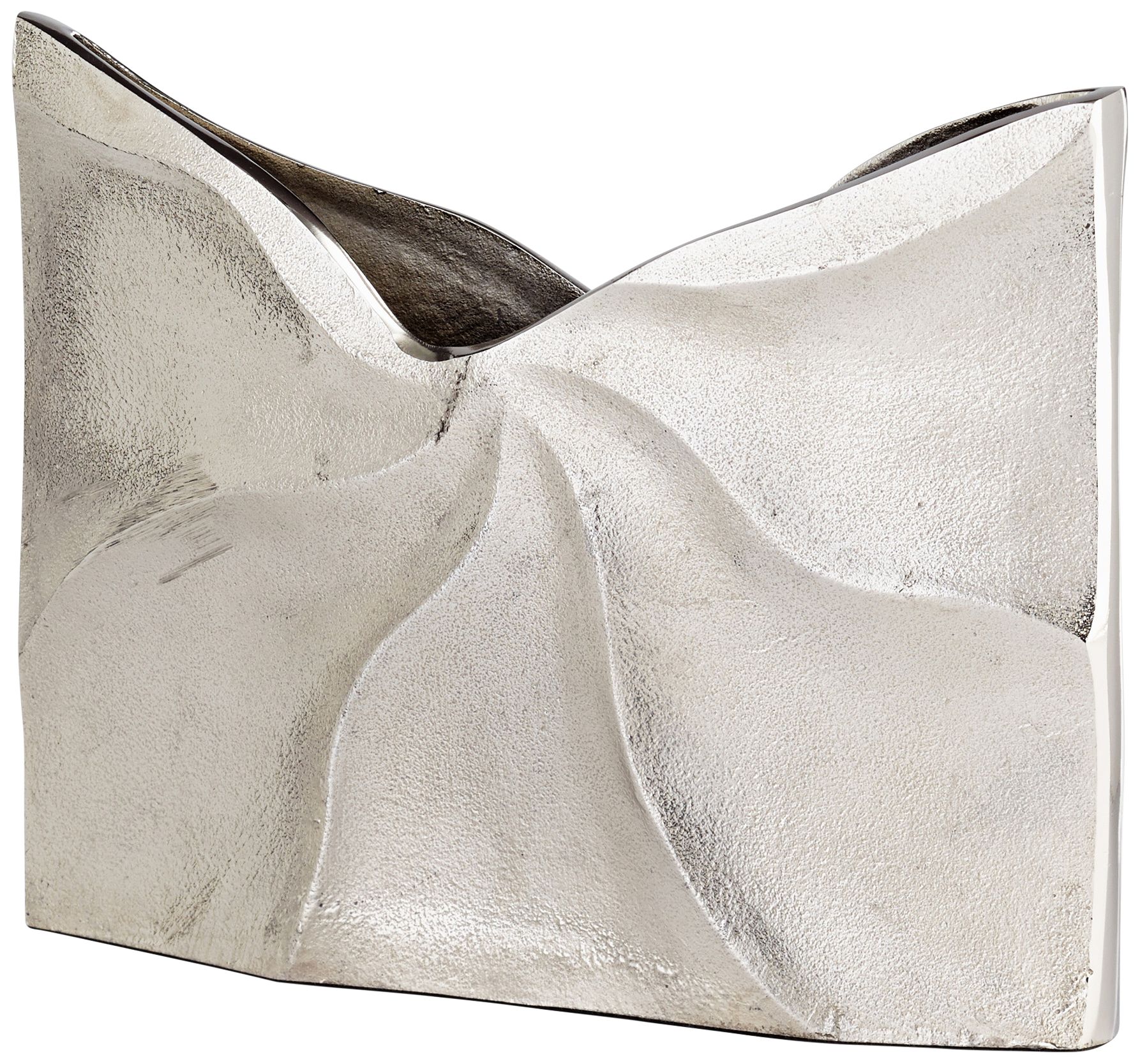 Cyan Design Clarice Raw Nickel 11 1/2" Wide Aluminum Vase