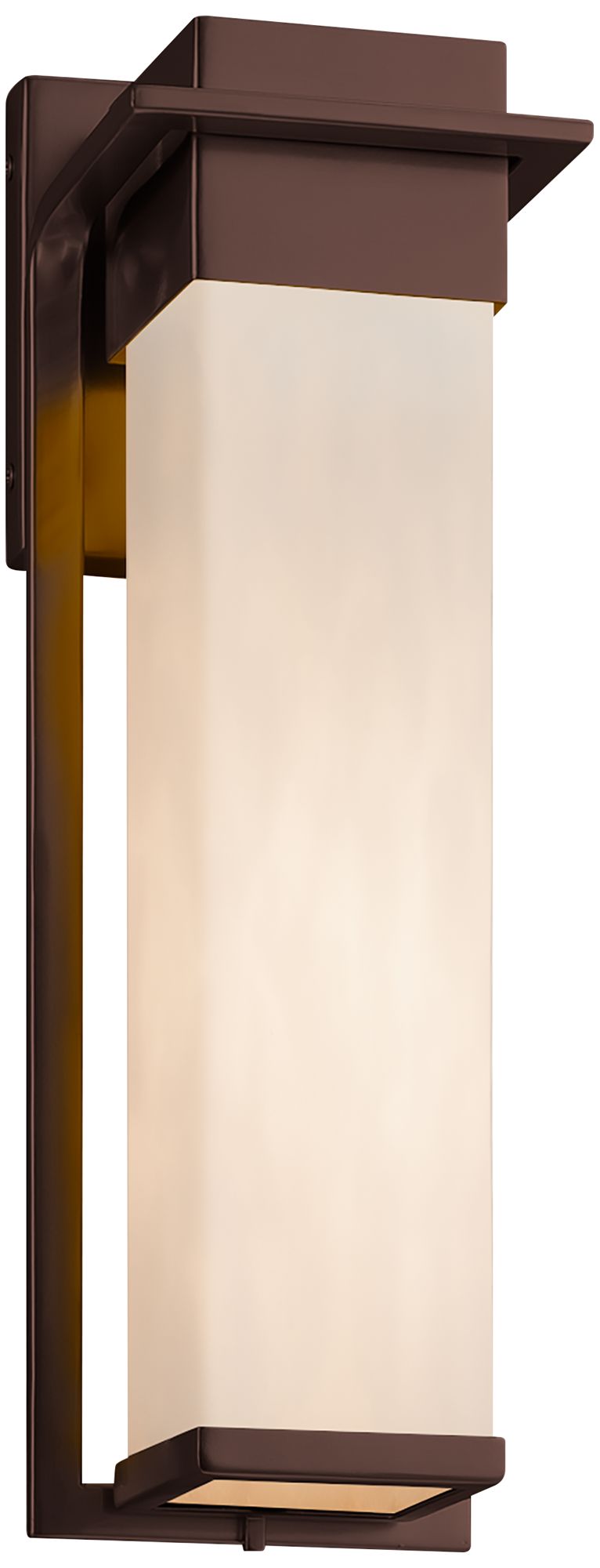 Clouds Pacific 16 1/2" High Dark Bronze LED OD Wall Light