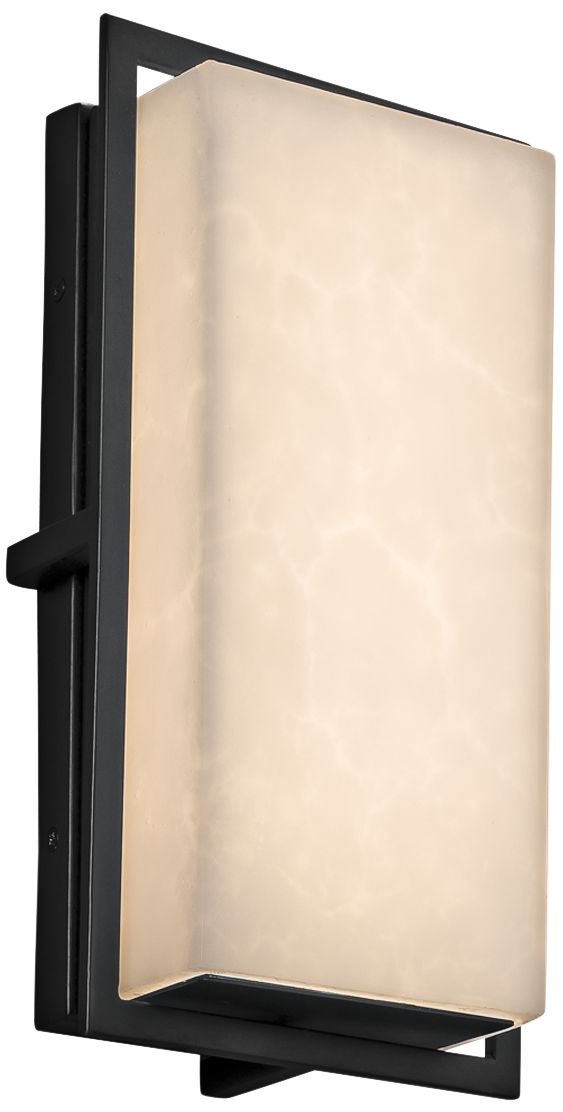 Clouds Avalon 12" High Matte Black LED Outdoor Wall Light