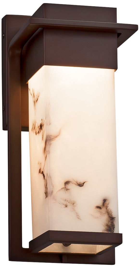 LumenAria Pacific 12" High Dark Bronze LED Outdoor Wall Light