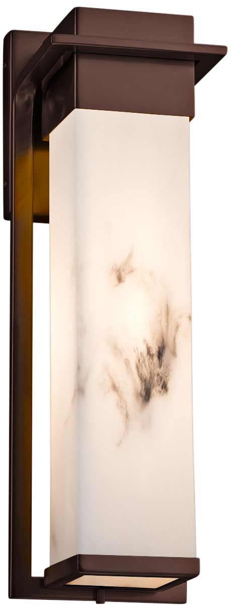 LumenAria Pacific 16 1/2" High Bronze LED Outdoor Wall Light