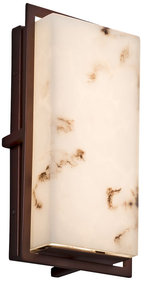 LumenAria Avalon 12" High Dark Bronze LED Outdoor Wall Light