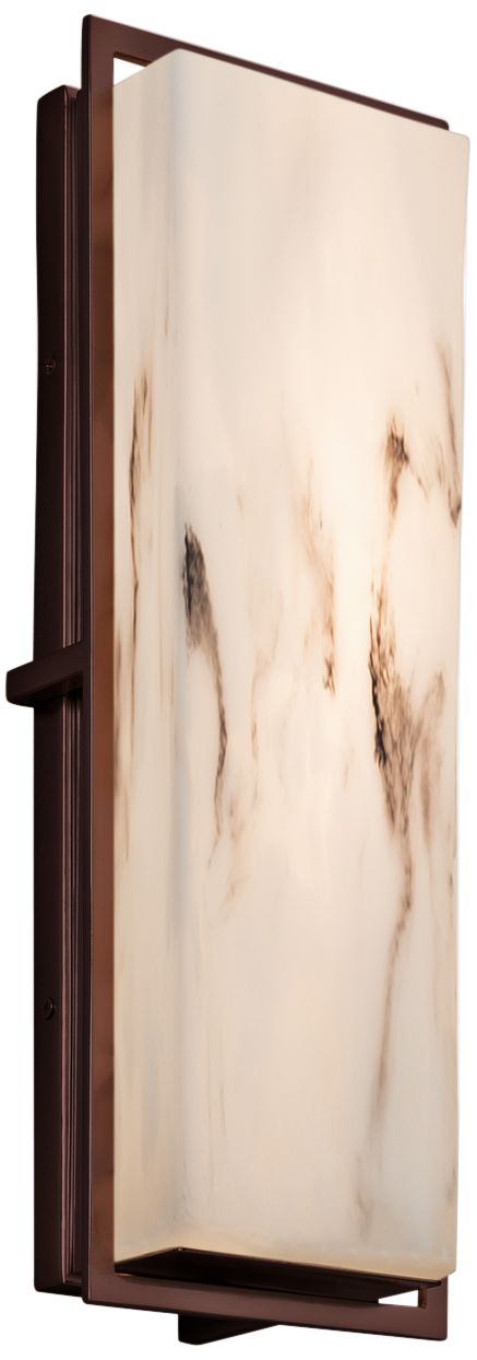 LumenAria Avalon 18" High Dark Bronze LED Outdoor Wall Light