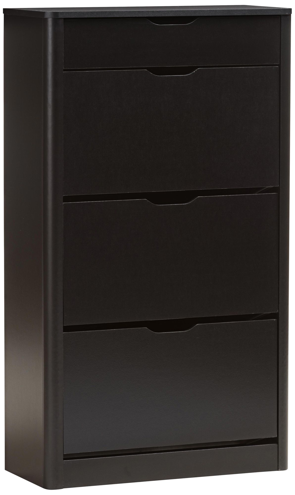 Cayla 27 Wide Black 1 Drawer Shoe Cabinet 37f58 Lamps Plus