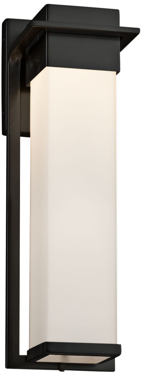 Fusion Pacific 16 1/2" High Black LED Outdoor Wall Light