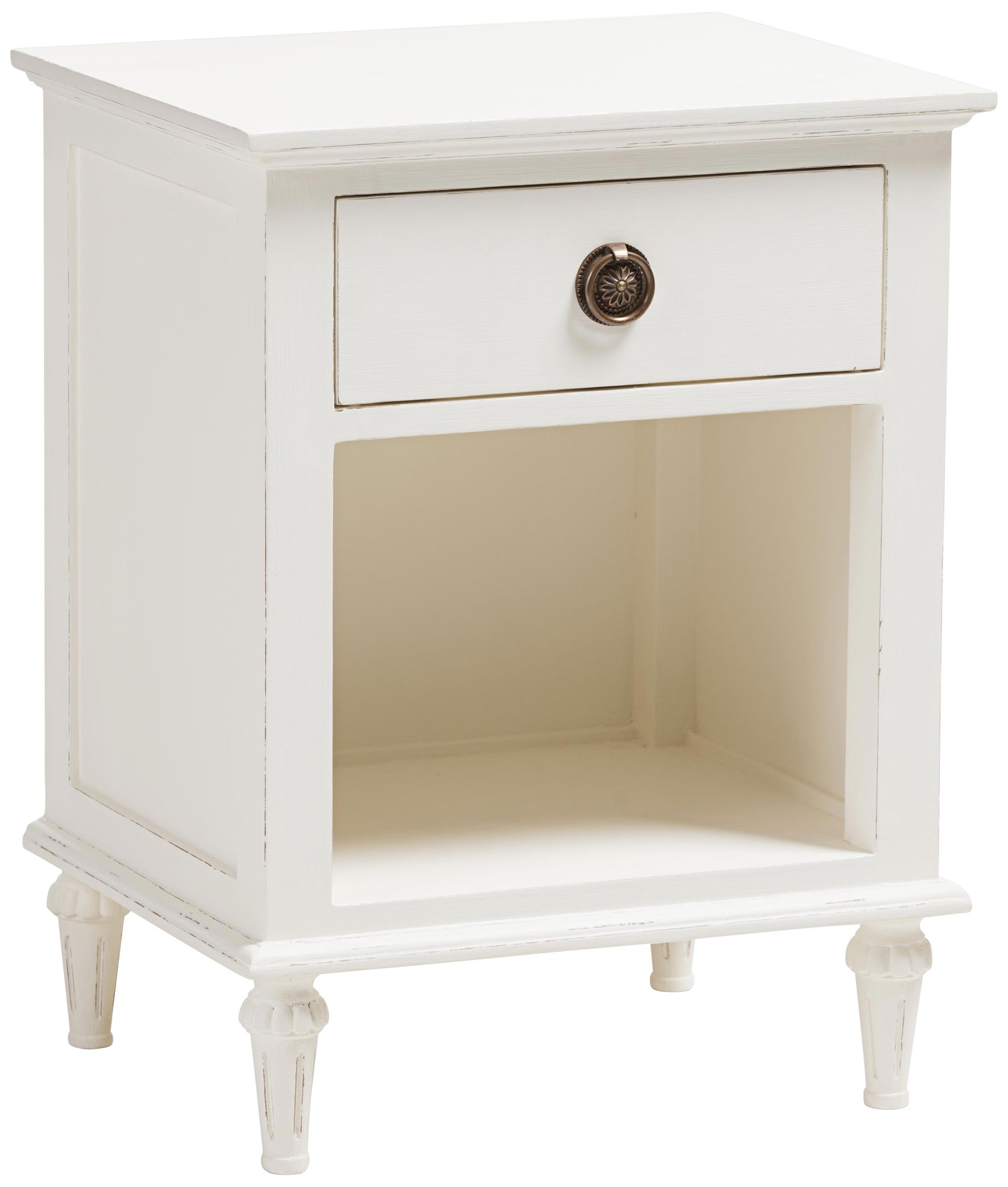 Venezia 19 3/4" Wide Whitewash 1-Drawer Nightstand