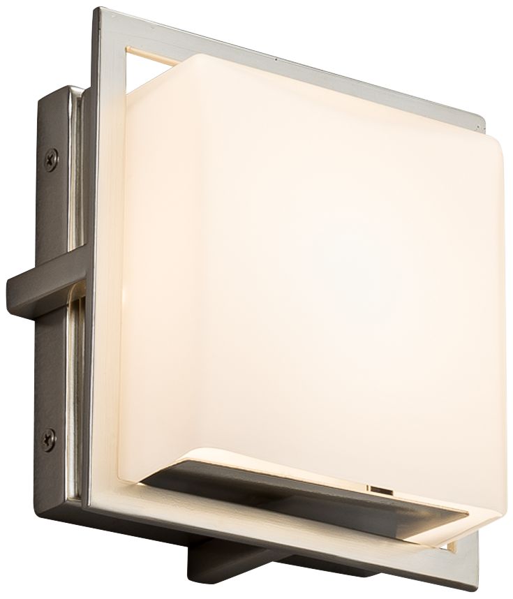 Fusion Avalon 6 1/2" High Brushed Nickel LED Outdoor Wall Light
