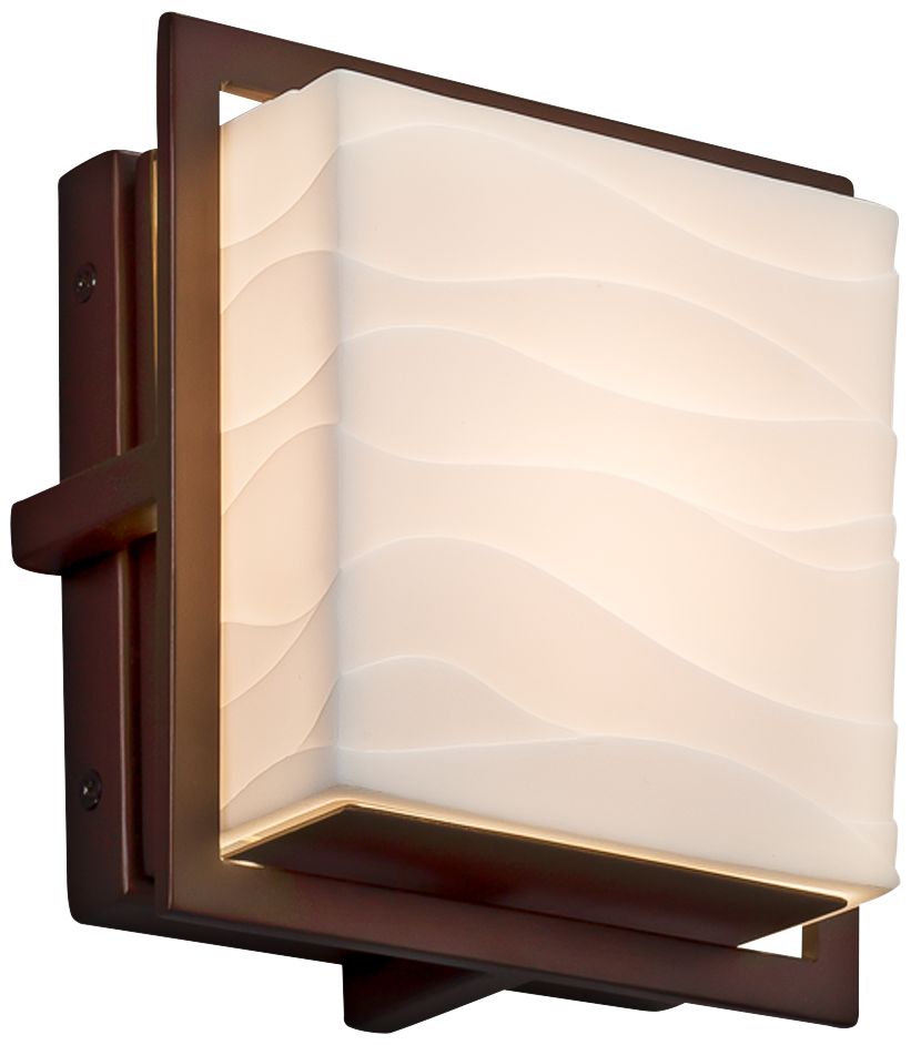 Porcelina Avalon 6 1/2" High Dark Bronze LED Outdoor Wall Light