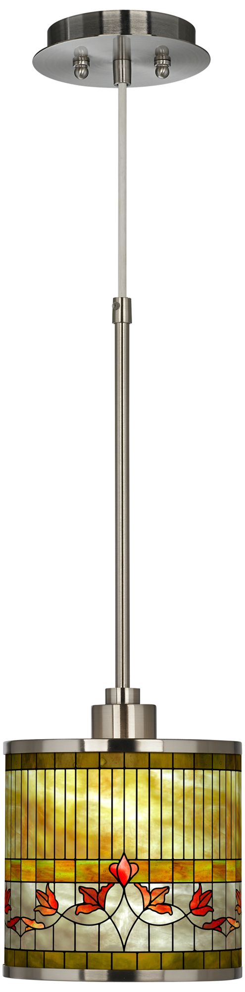 Tiffany-Style Lily Giclee Glow Mini Pendant Light