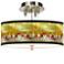 Tiffany-Style Lily Giclee 14" Wide Ceiling Light