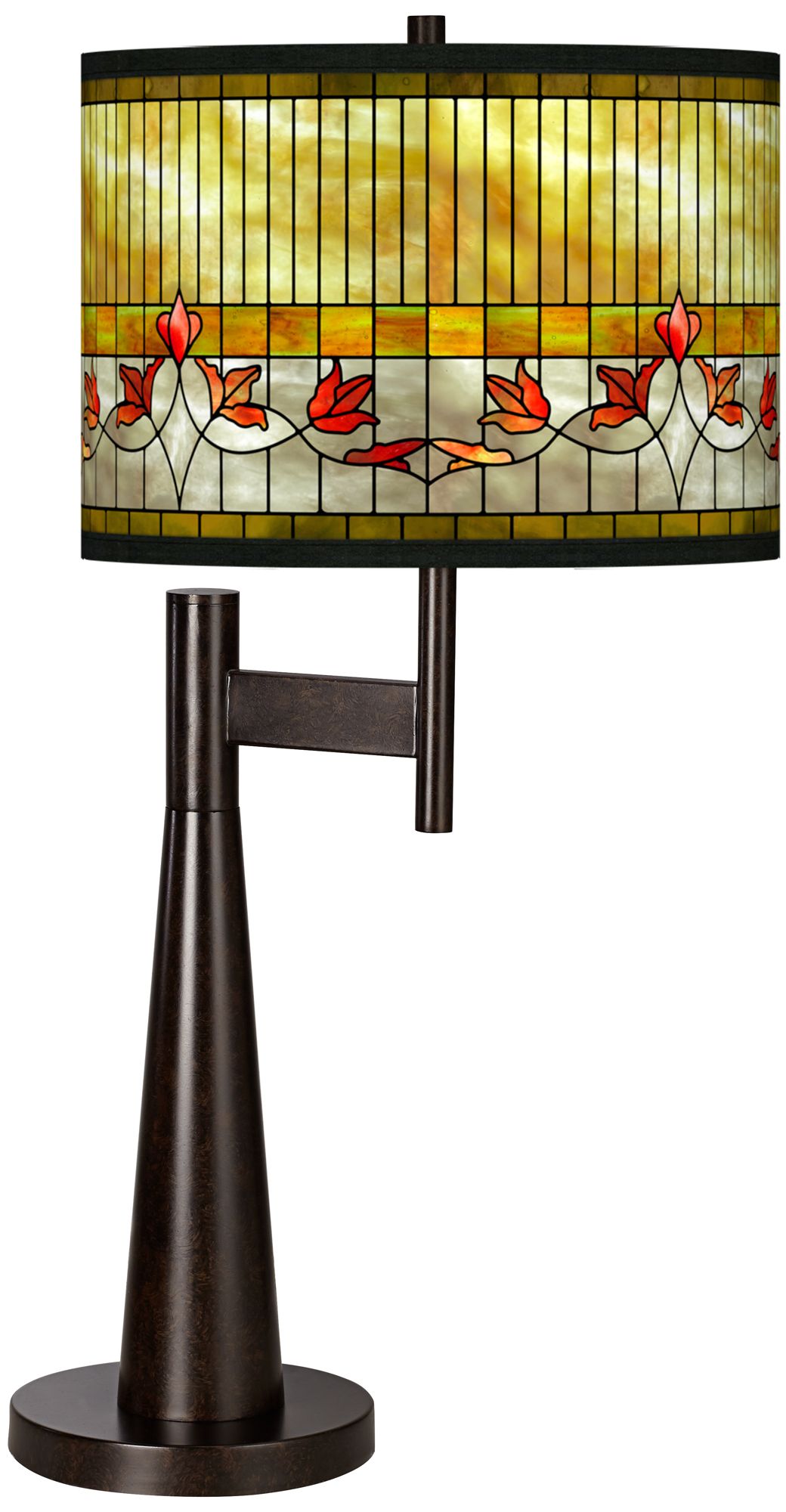 Tiffany-Style Lily Giclee Novo Table Lamp