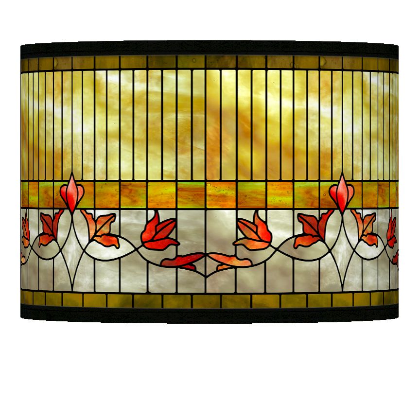 Tiffany-Style Lily Giclee Lamp Shade 13.5x13.5x10 (Spider)