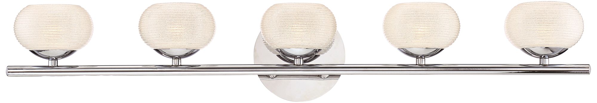 Eurofase Marche 33 3/4" Wide Chrome 5-LED Bath Light