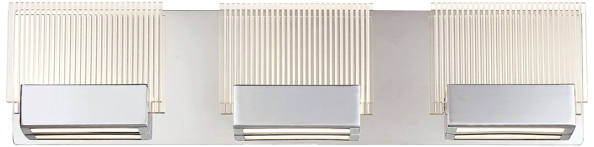 Eurofase Sonic 21 1/2" Wide Chrome 3-LED Modern Bath Light