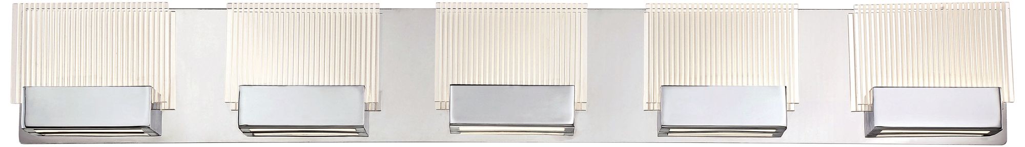 Eurofase Sonic 37 1/4" Wide Chrome 5-LED Bath Light