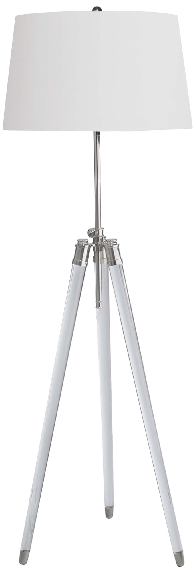 Regina Andrew Brigitte Polished Nickel Adjustable Floor Lamp