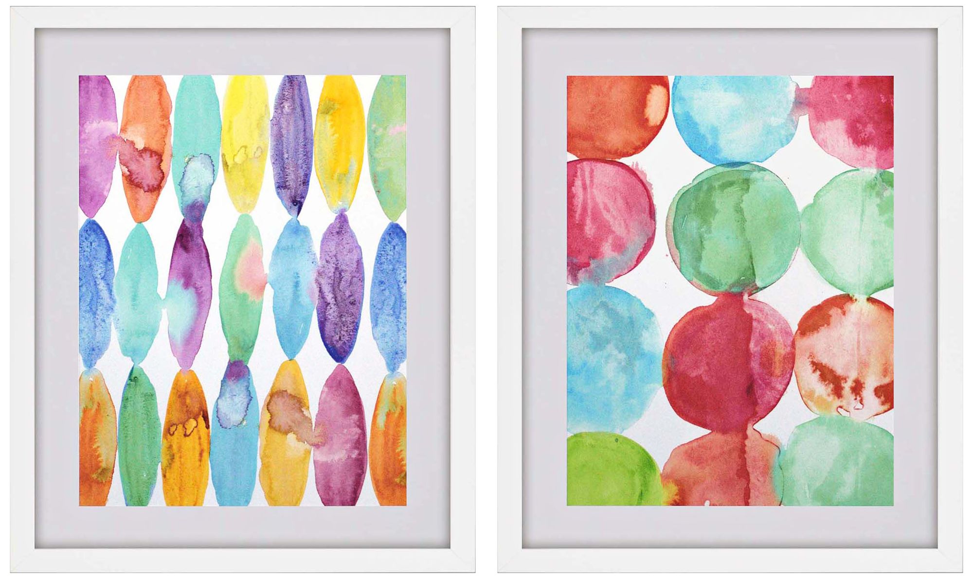 Canoe and Circlet 31"H 2-Piece Framed Giclee Wall Art Set