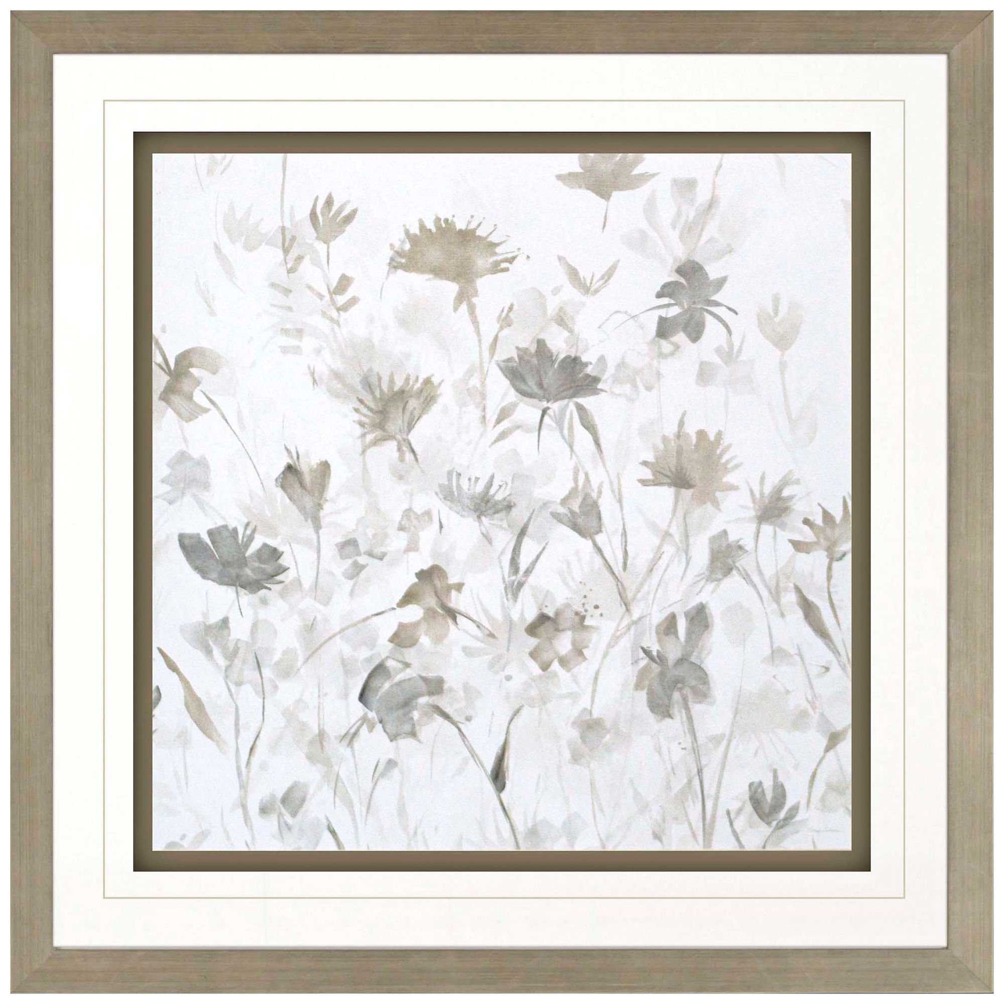 Garden Shadows III 36" Square Framed Giclee Wall Art