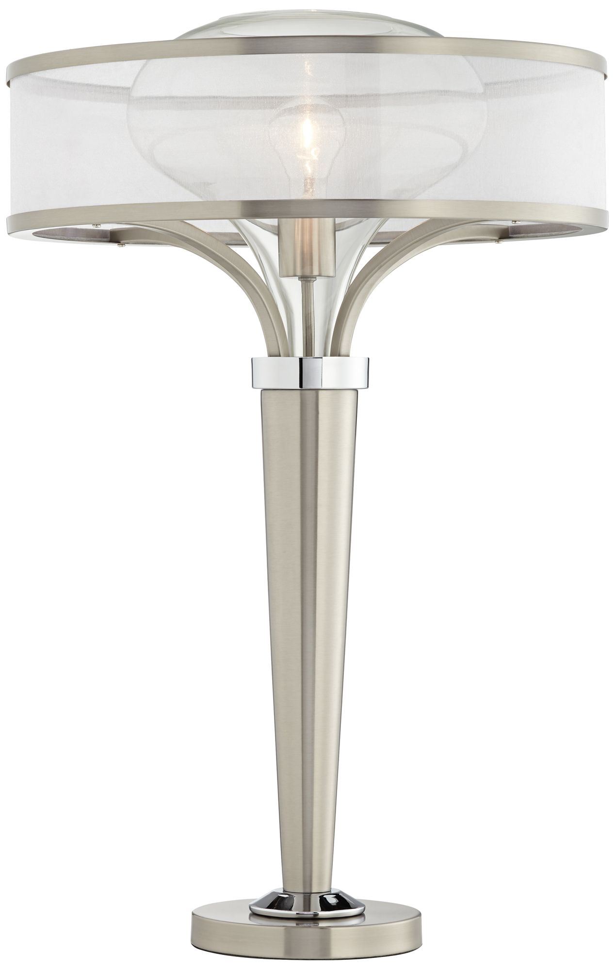 Possini Euro Layne Brushed Nickel Table Lamp - #37P07 ...
