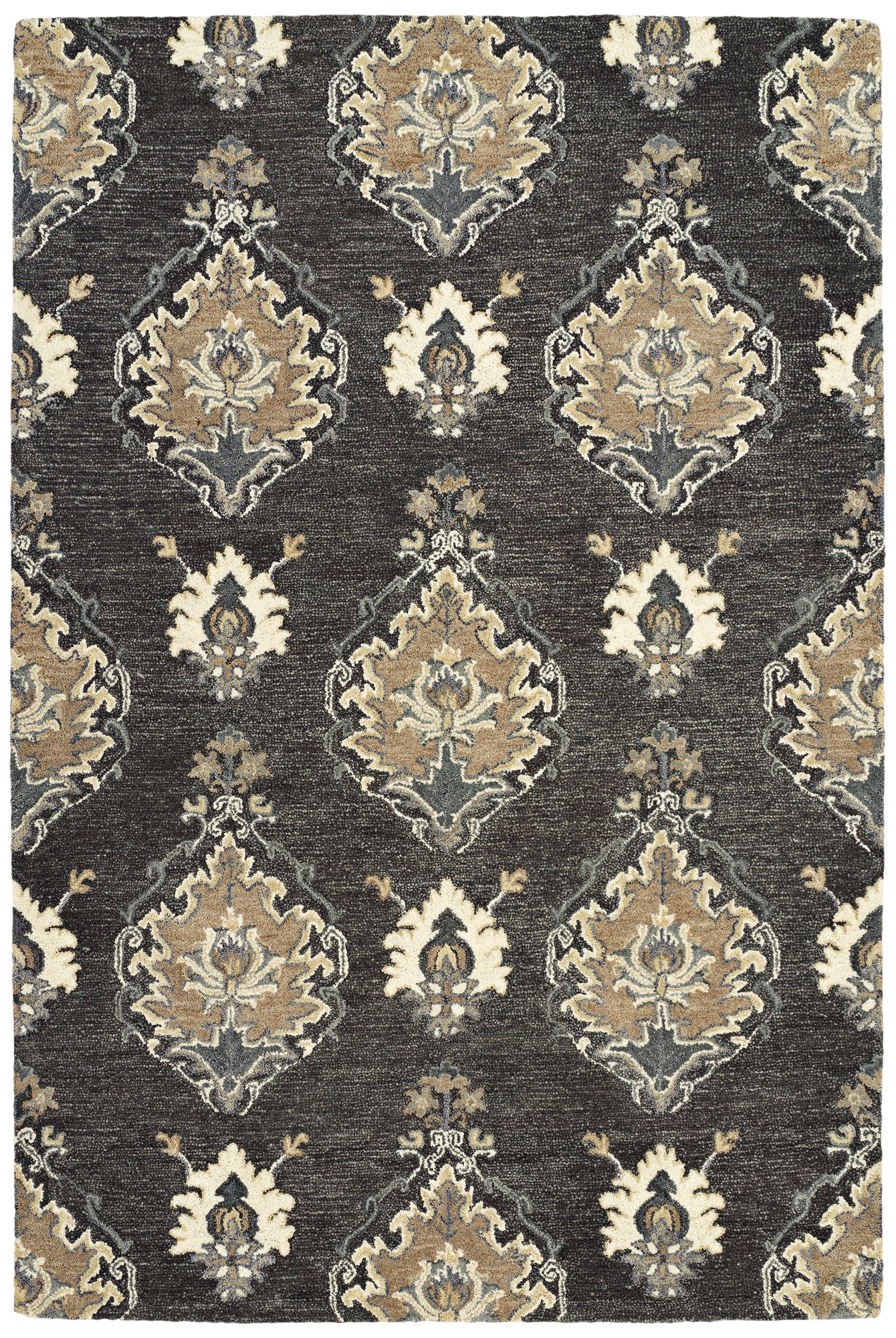 Kaleen Brooklyn 5306-38 Charcoal Wool Area Rug 
