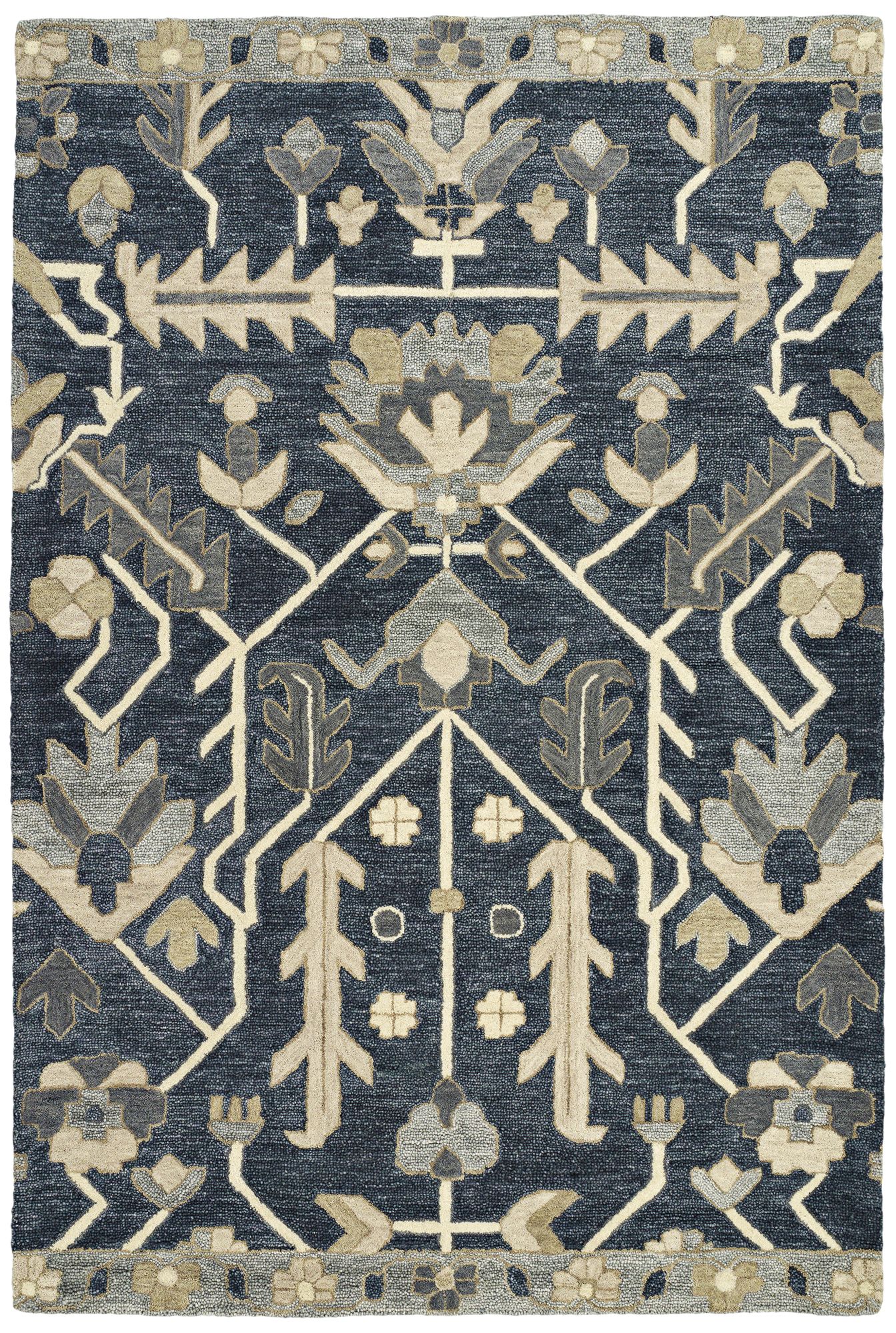 Kaleen Brooklyn 5307-10 Denim Wool Area Rug 