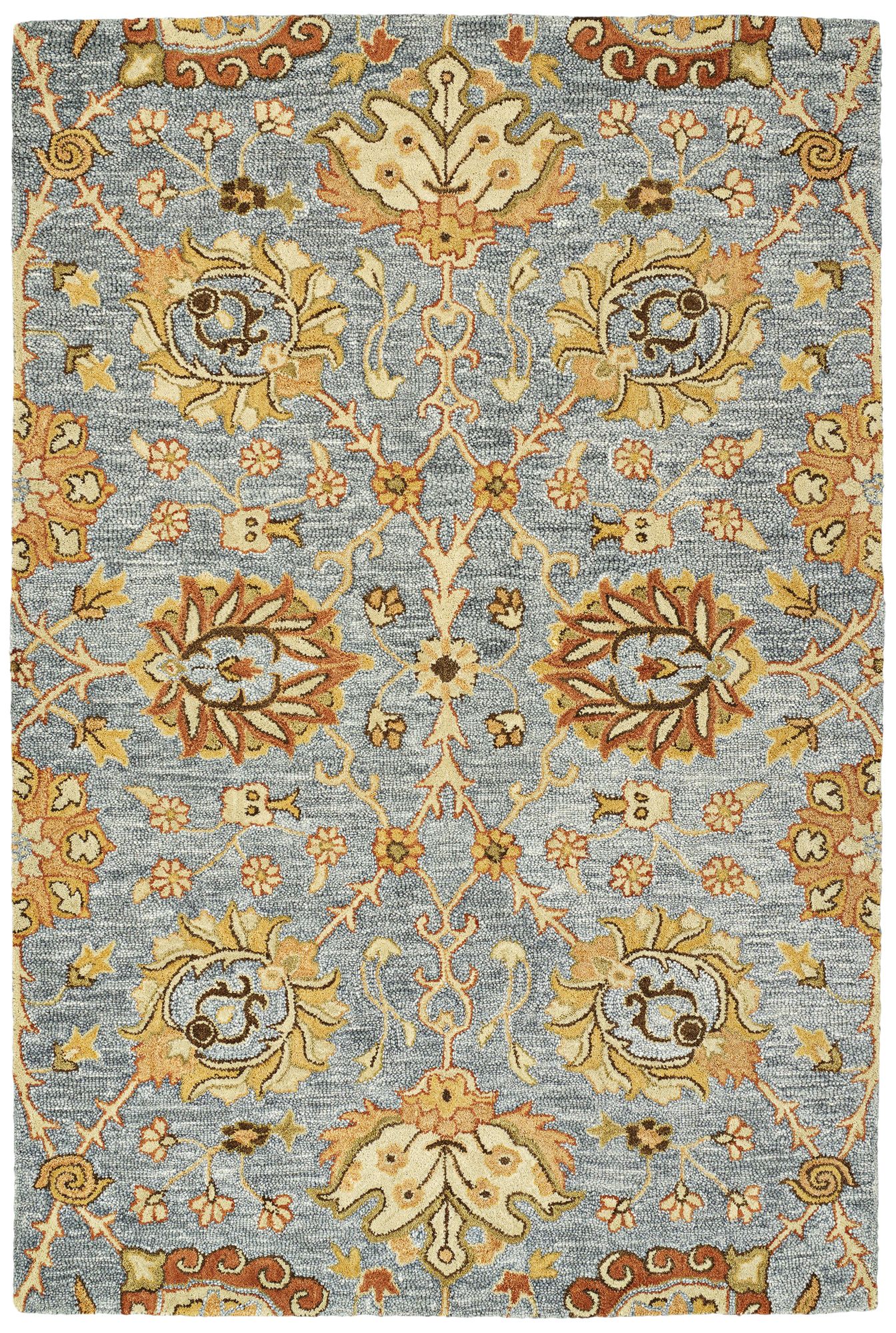 Kaleen Brooklyn 5308-103 Slate Wool Area Rug 