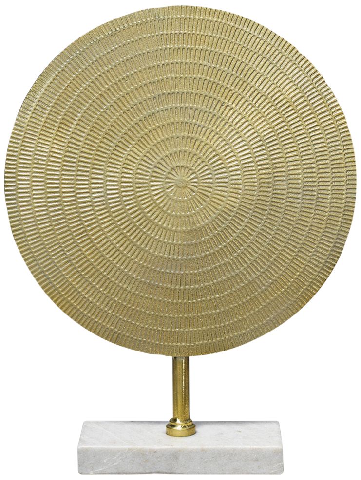 Jamie Young Cleopatra 18 1/2"H Raw Gold Modern Sculpture